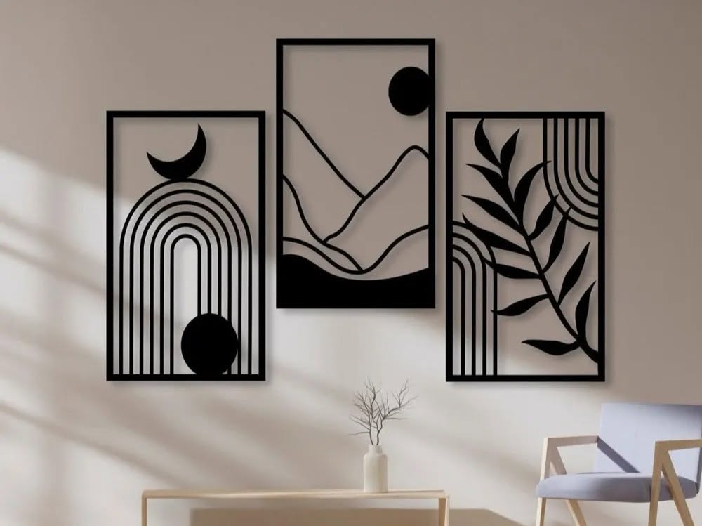Upgrade your wall with modern 3D print art